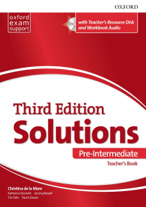 Solutions Bulgaria edition, A2 Pre-intermediate - Teacher's book and resource disk Pack, (A2 ИНТЕНЗИВНО/втори чужд език)